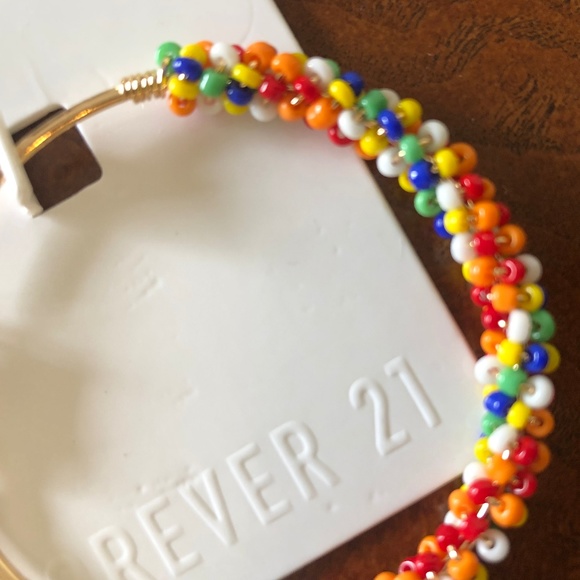 NWT, Colorful mini bead hoop earrings - Picture 6 of 7